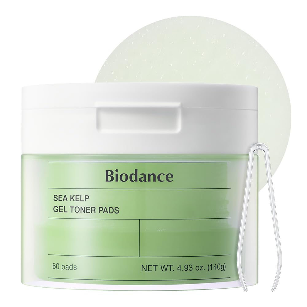 Biodance Collagen Gel Toner Pads, Pore Minimizer for Face, Improving Elasticity, Plumping Toner Pads for Sensitive Skin, Pre-Soaked Pads, Korean Skin Care, Mothers Day Giftsㅣ60 Pads