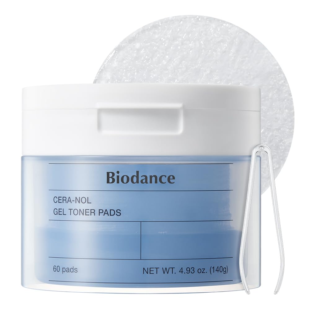 Biodance Collagen Gel Toner Pads, Pore Minimizer for Face, Improving Elasticity, Plumping Toner Pads for Sensitive Skin, Pre-Soaked Pads, Korean Skin Care, Mothers Day Giftsㅣ60 Pads