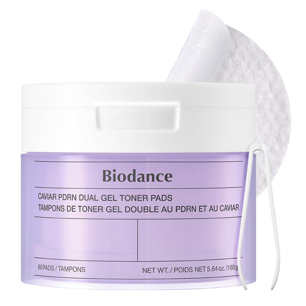 Biodance Collagen Gel Toner Pads, Pore Minimizer for Face, Improving Elasticity, Plumping Toner Pads for Sensitive Skin, Pre-Soaked Pads, Korean Skin Care, Mothers Day Giftsㅣ60 Pads