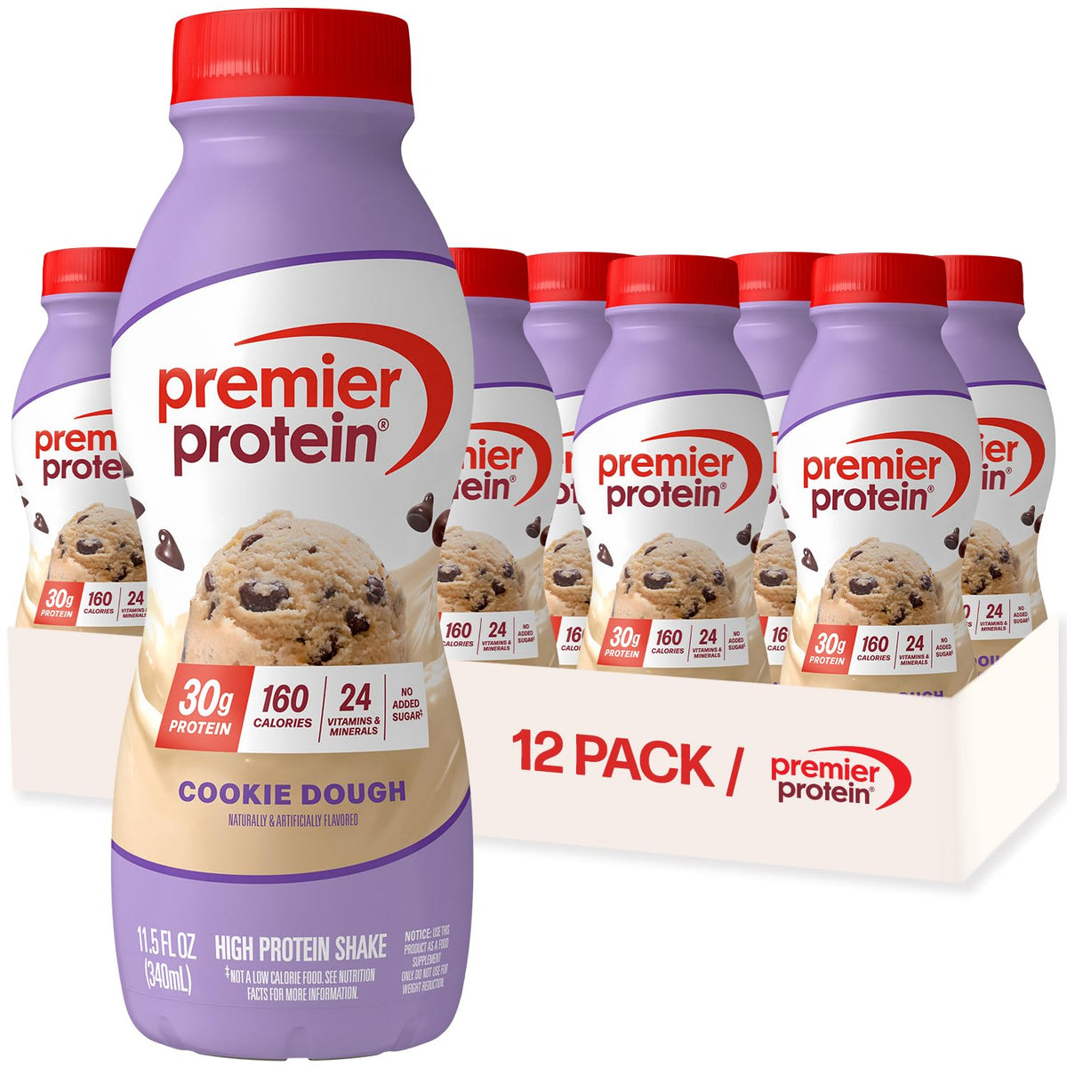 Premier Protein 30g High Protein Shake, Chocolate, 12 Pack