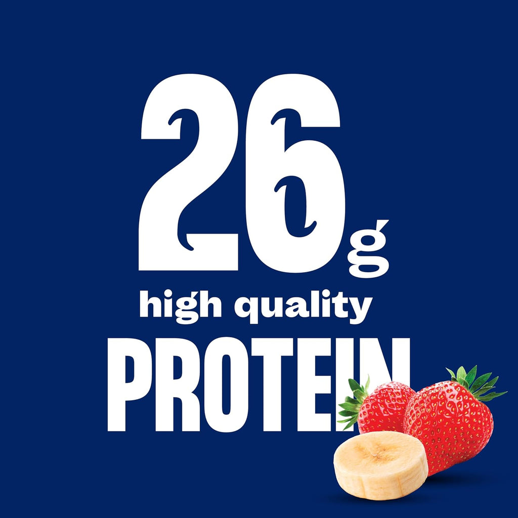 Core Power Fairlife 26g Protein Milk Shakes, Ready To Drink for Workout Recovery, Strawberry Banana, 14 Fl Oz (Pack of 12)