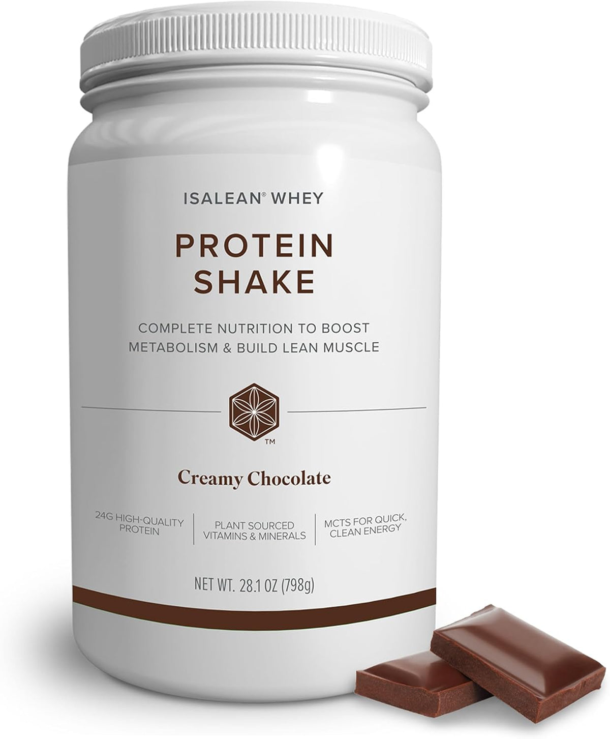 Isagenix IsaLean, 24g Protein Shake, Creamy Chocolate, 28.1 oz