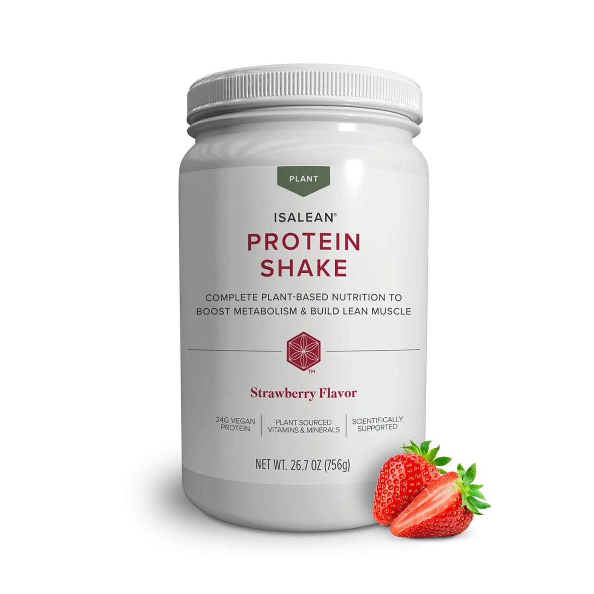 Isagenix IsaLean, 24g Plant-Based Protein, Rich Chocolate, 27.2 oz