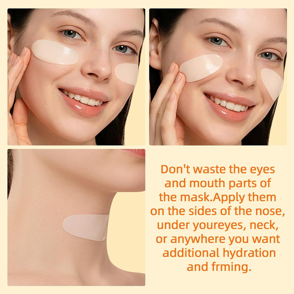Bio-Collagen Real Deep Facial Mask Hydrating Overnight Hydrogel Mask Pore Minimizing Elasticity Firming And Moisturizing 33g x 4ea