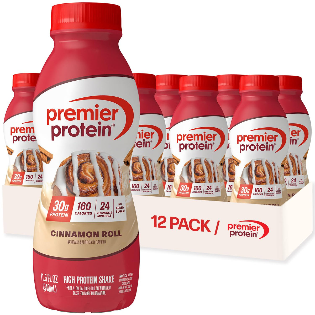 Premier Protein 30g High Protein Shake, Chocolate, 12 Pack