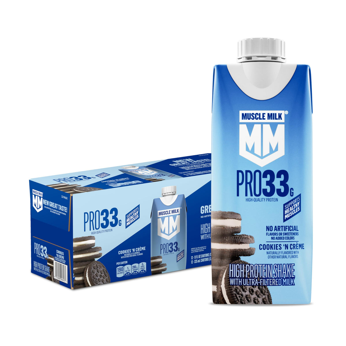 Muscle Milk Pro Liquid High Protein Shake, Chocolate, 11 Fl Oz (Pack of 12)